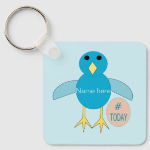 Llavero Personalizado Blue Birthday Boy Chick Personalizad