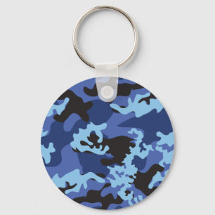 Llavero Personalizado Blue Camo Keychain