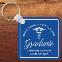 Personalizado Blue Medical School Graduación Keeps