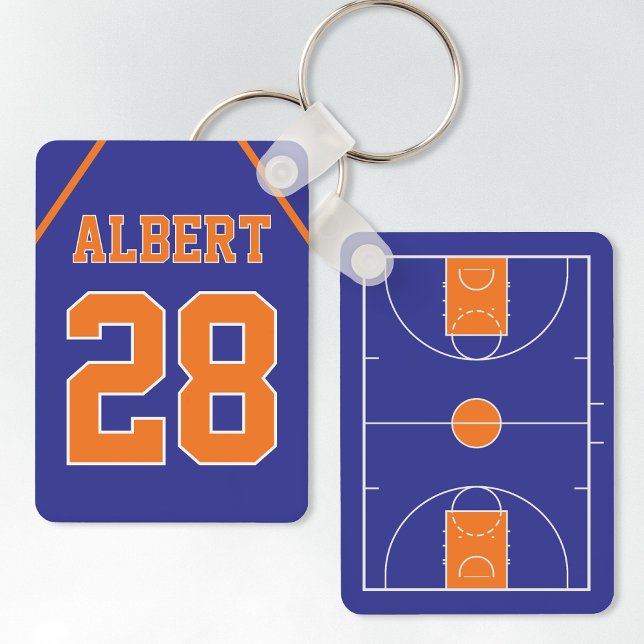 Llavero Personalizado Blue & Naranja Basketball Court y Je (Subido por el creador)