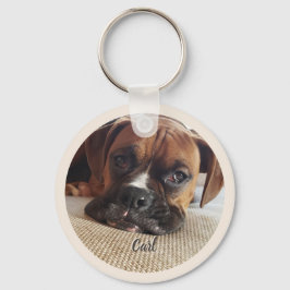 Llavero Personalizado Boxer Dog Lover - Keychain Keepsake