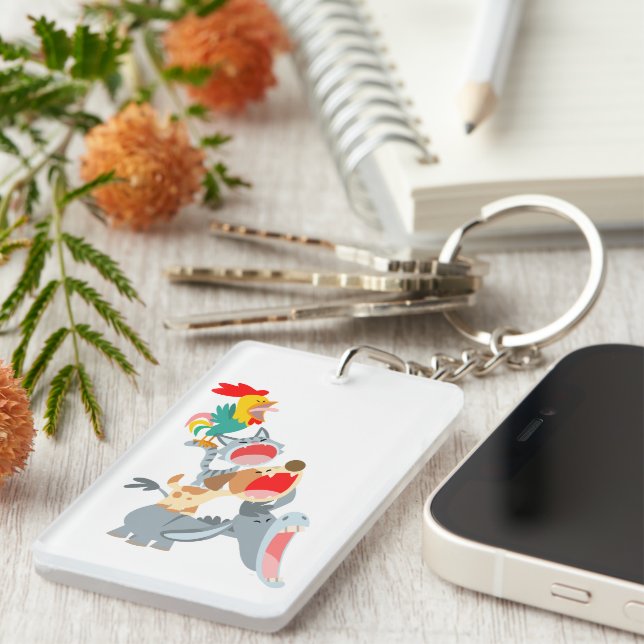 Llavero Personalizado Bremen Town Musicians Acrylic Keycha (Frente Derecha)