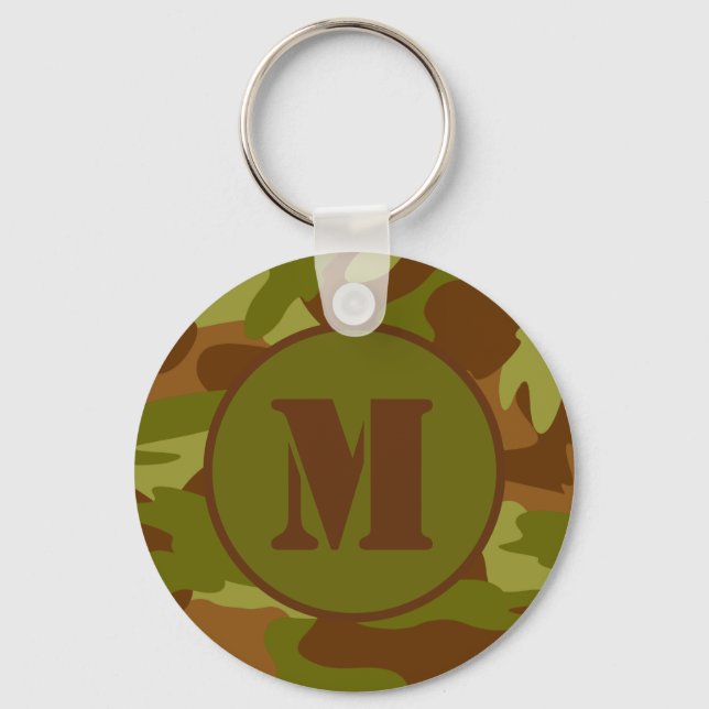 Llavero Personalizado Camo Keychain inicial de cosecha vin (Anverso)