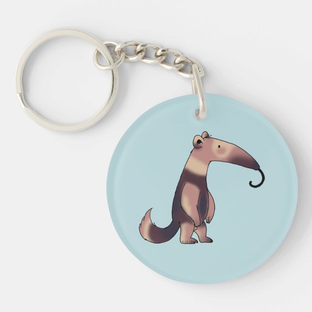 Llavero Personalizado caprichosa Anteater Art (Frente)