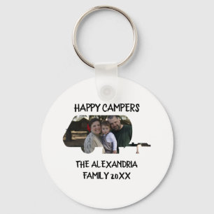 Llavero Personalizado caravana caravana familia foto campi