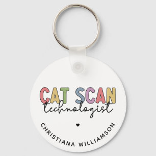 Llavero Personalizado CAT Scan Technologist CT Tech Gifts