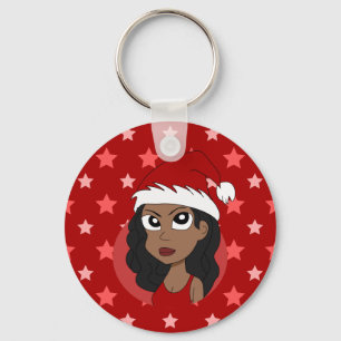 Llavero personalizado chica navidades