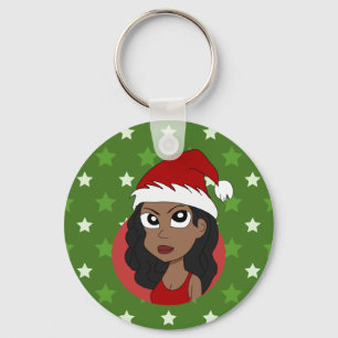 Llavero personalizado chica navidades