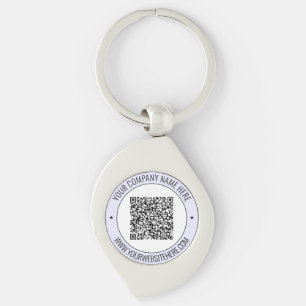 Llavero Personalizado Código QR Texto y cadena de claves p