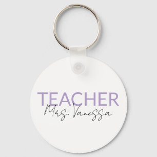 Llavero personalizado con el nombre del profesor, 