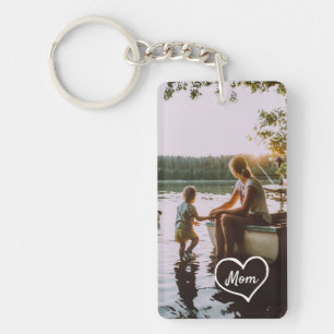 Llavero personalizado con foto de familia en forma