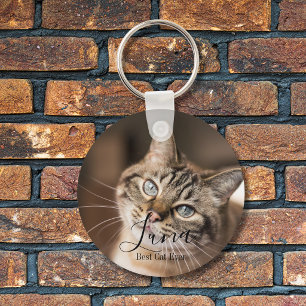 Llavero personalizado con foto de mascota a dos ca