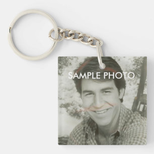 Llavero personalizado con foto doble cara