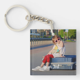 Llavero Personalizado con Foto y Texto Personaliza