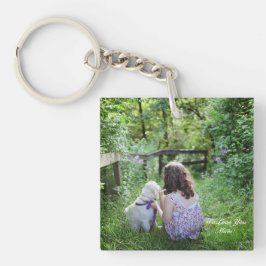 Llavero Personalizado con Imagen y Nombre Te Amamo