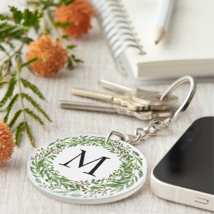 Llavero Personalizado Con Monograma Y Corona