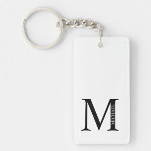 Llavero Personalizado con Monograma y Nombre