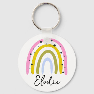 Llavero Personalizado con Nombre Arcoíris Regalo P