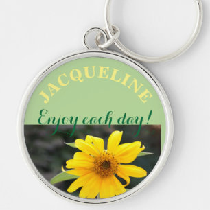 Llavero Personalizado Con Nombre De Girasol
