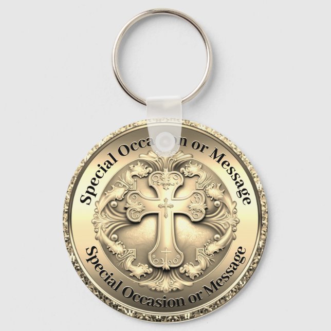 Llavero Personalizado cruza la cadena de claves (Anverso)