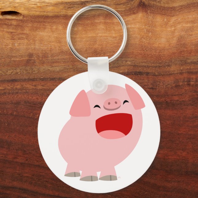 Llavero Personalizado Cuaderno Canto Pig Keychain (Anverso)
