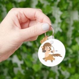 Llavero Personalizado Cute Centaur Sagittarius Keychain