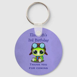 Llavero Personalizado Cute Chibi Turtle Favor de Cumpleaño