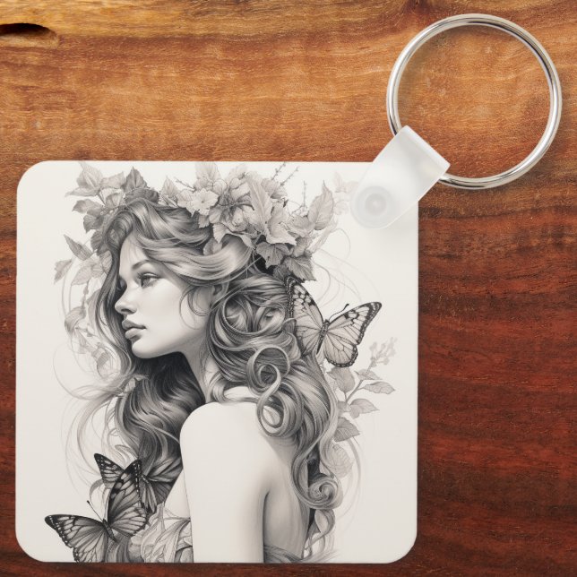 Llavero Personalizado Cute Dos Fotografías Doble Lado Pers (Reverso )