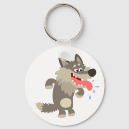 Llavero Personalizado Cute Famished Wolf Keychain
