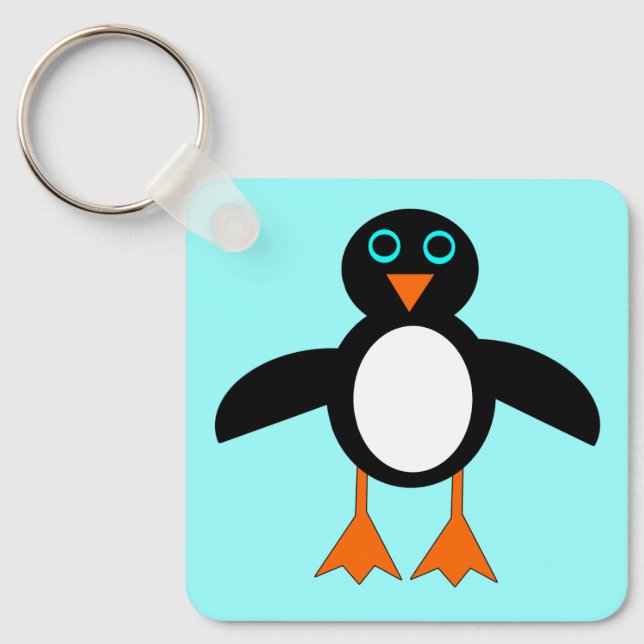 Llavero Personalizado Cute Penguin (Anverso)