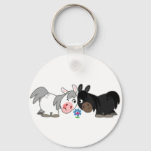 Personalizado Cute Ponies Standoff Keychain