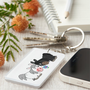Llavero Personalizado Cute Ponies Standoff Keychain acríli