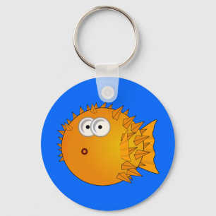 Llavero Personalizado Cute Puffer Fish