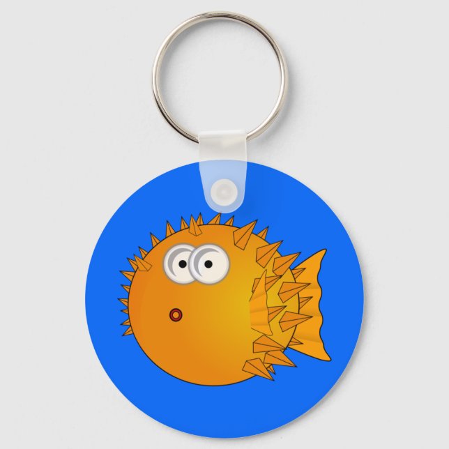 Llavero Personalizado Cute Puffer Fish (Anverso)