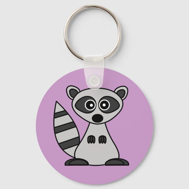 Llavero Personalizado Cute Raccoon (Anverso)