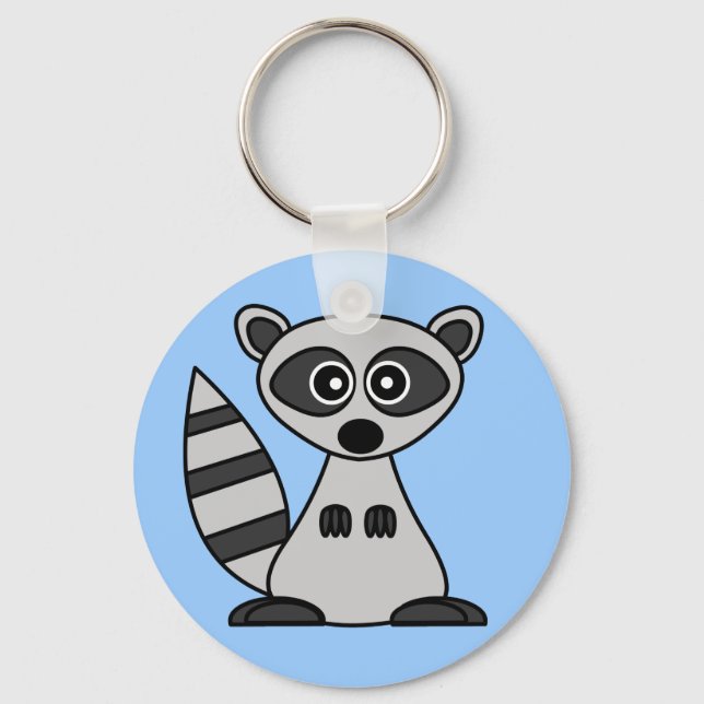 Llavero Personalizado Cute Raccoon (Anverso)