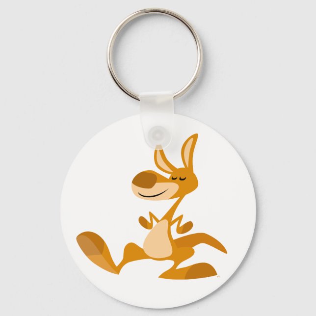 Llavero Personalizado Cuto Bailando Kangaroo Keychain (Anverso)