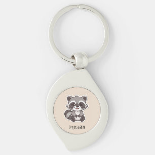 Llavero Personalizado Cuto Raccoon Personalizado Keychain