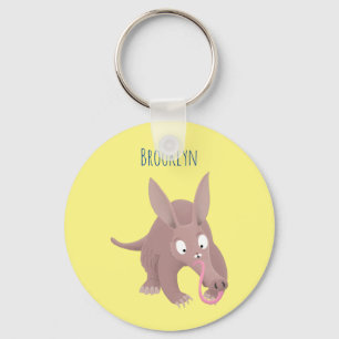 Llavero Personalizado de aardvark gracioso