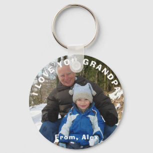 Llavero personalizado de abuelo, te quiero abuelo