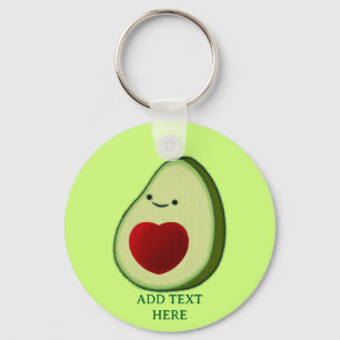 Llavero Personalizado de aguacate Lover Cute