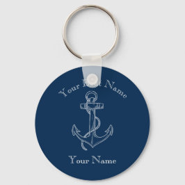 Llavero Personalizado De Ancla Nautical Fouled