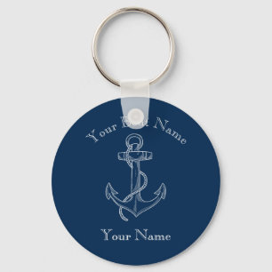 Llavero Personalizado De Ancla Nautical Fouled