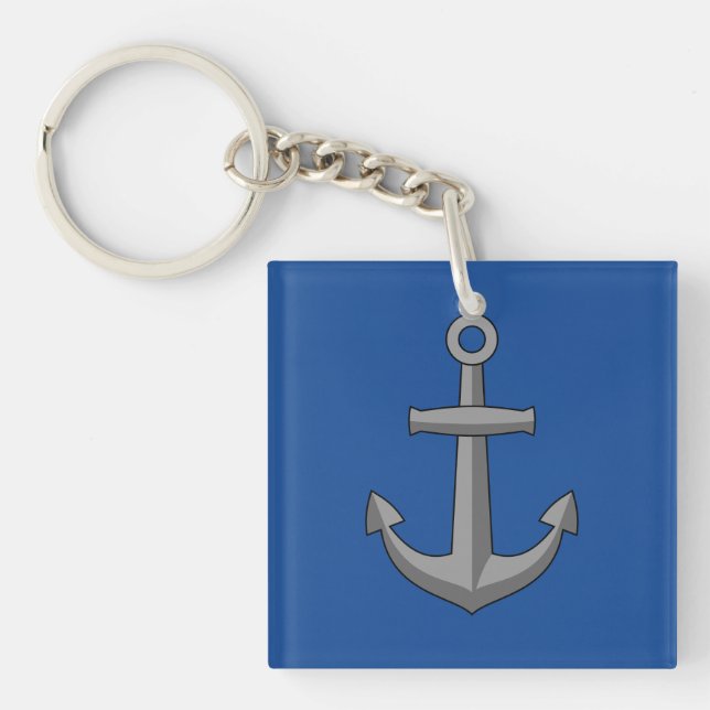 Llavero Personalizado de anclaje de barco (Frente)