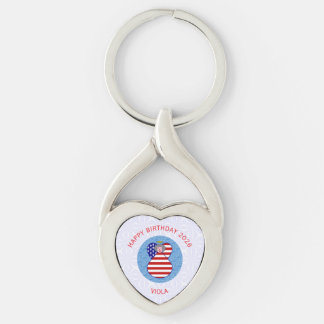 Llavero personalizado de ángel de cumpleaños USA 2