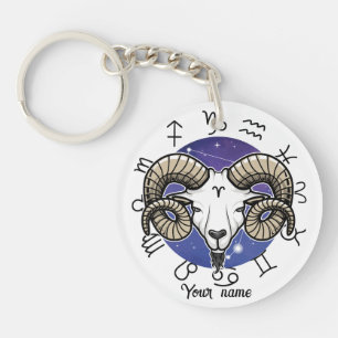 Llavero personalizado de Aries y Sagitario