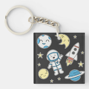 Llavero Personalizado de aventuras espaciales - Diseño Key