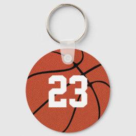Llavero Personalizado de Baloncesto Número de Jersey o Car