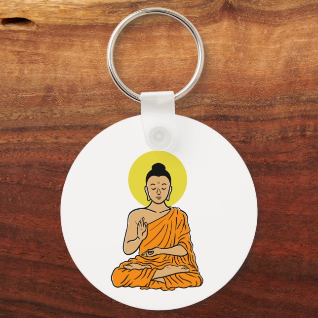 Llavero Personalizado de Buda Buddhism.net imán (Reverso )
