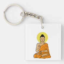 Personalizado de Buda Buddhism.net Keychain acríli